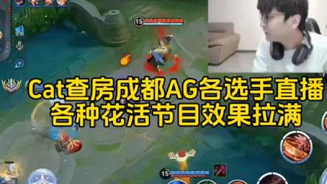 Cat查房成都AG各选手直播，各种花活