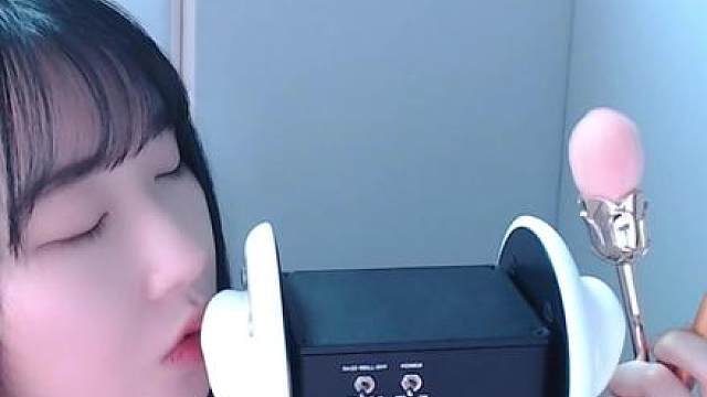 ASMR 3DIO耳麦口腔声音、刷子声音和分层效果1