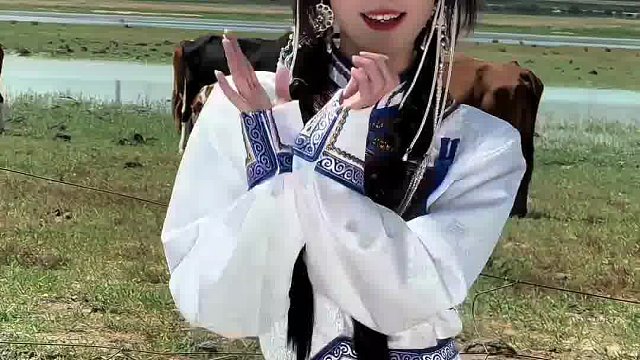 草原最美的花 火红的萨日朗