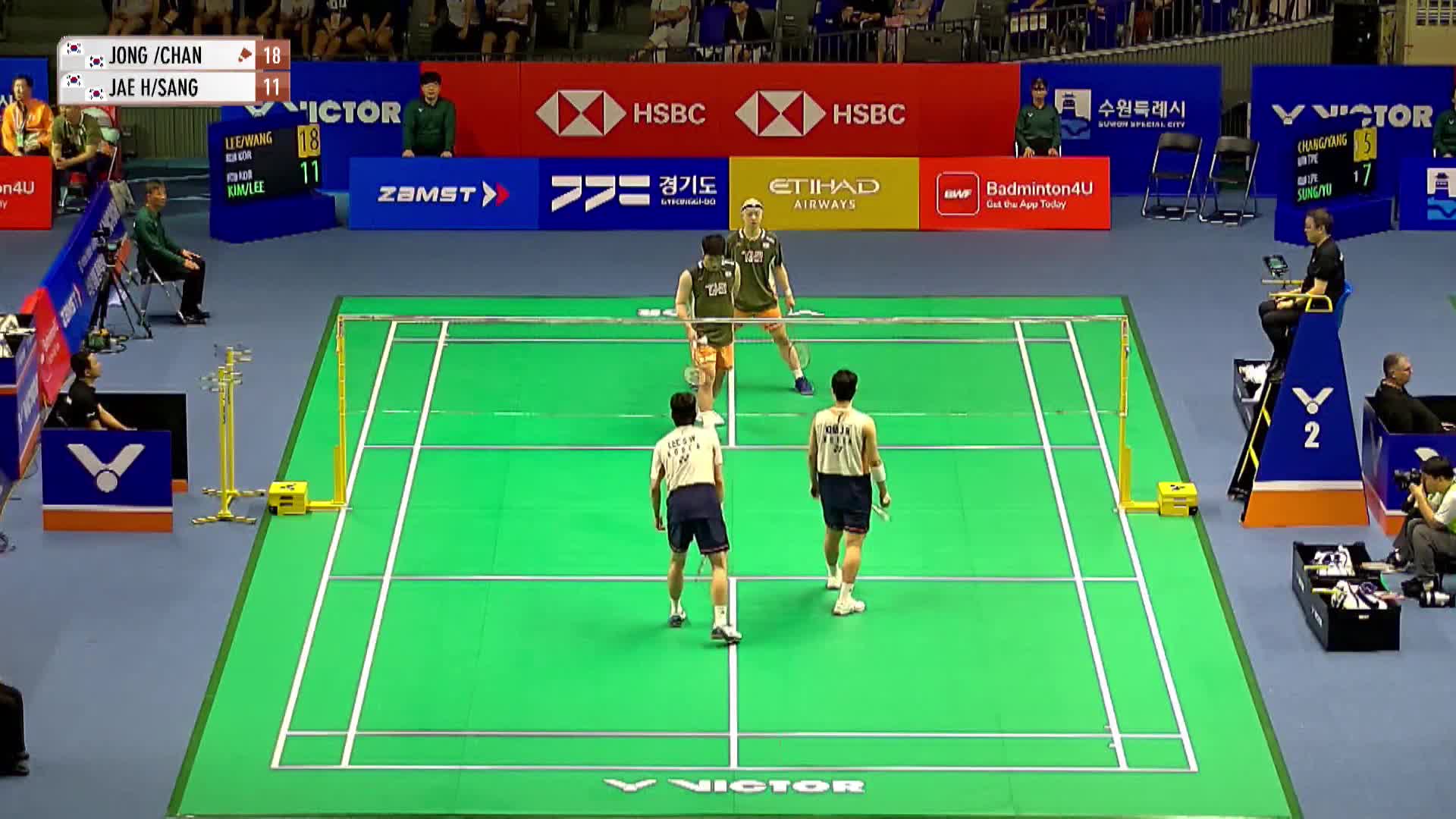 男双 李钟民/王灿vs金在贤/李相元 1/8赛 2025韩国羽毛球公开赛 清流