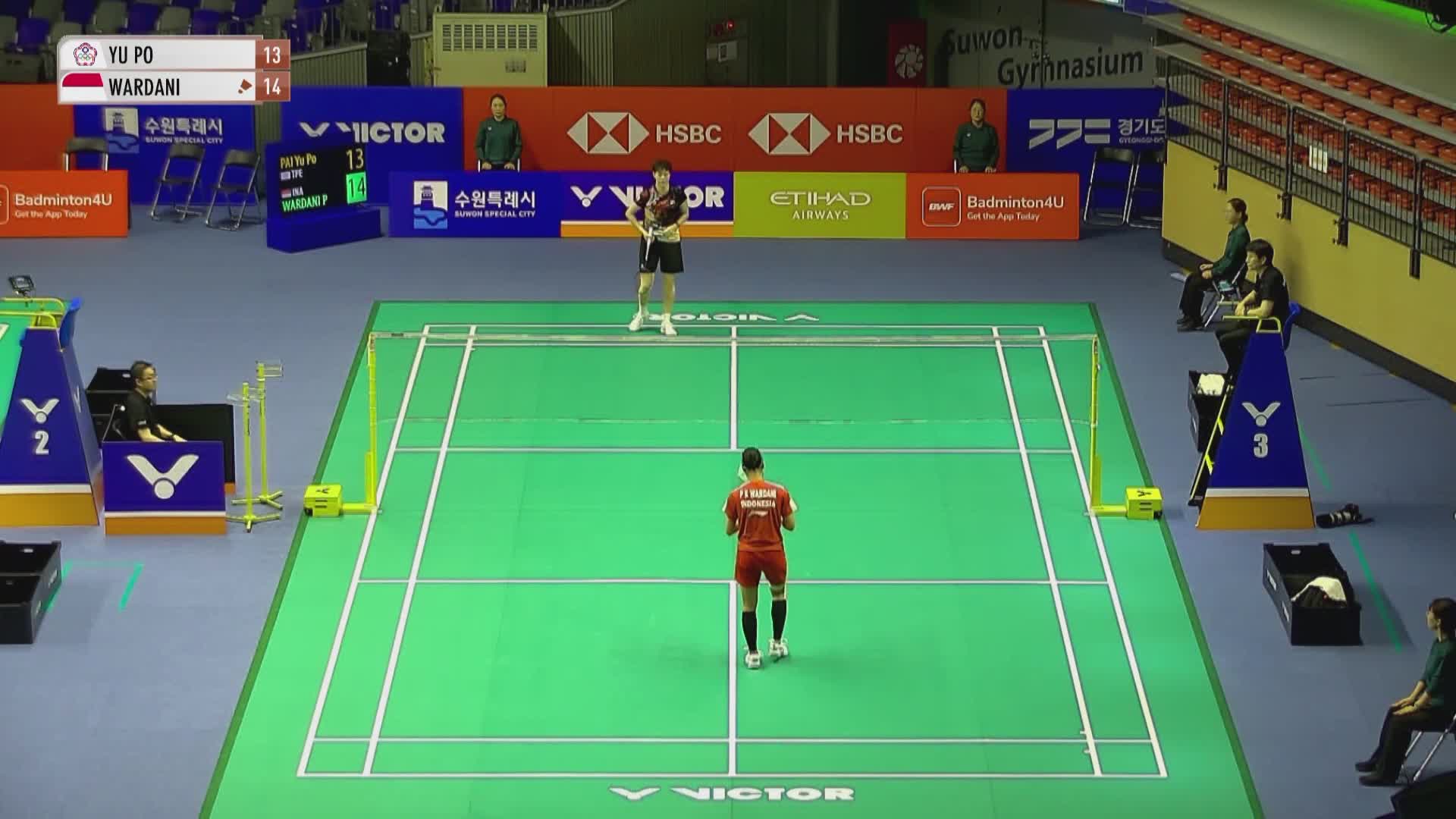 女单 白驭珀vs瓦尔达尼 1/8赛 2025韩国羽毛球公开赛 清流