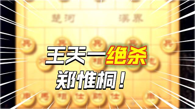 中国象棋历史名局王天一vs郑惟桐神仙打架精彩爆表无车胜有车