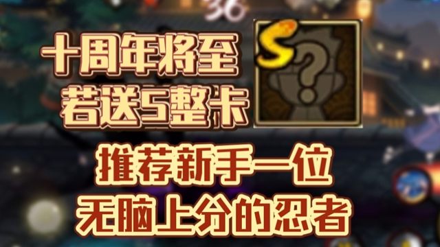 十周年要是送S整卡，新手选什么上分？