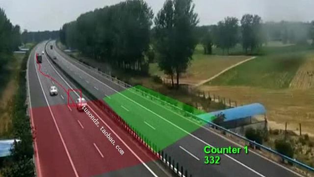 高速车流监控摄像机AI深度机器学习人工智能目标检测