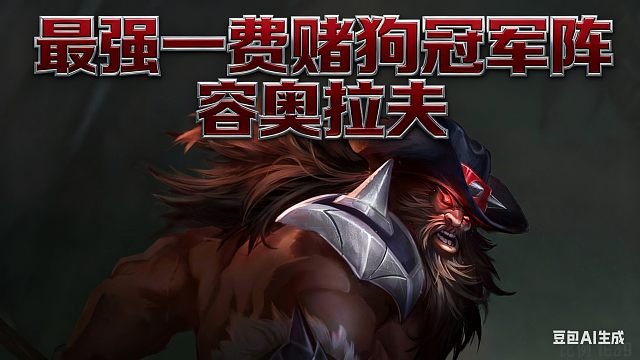 最强的一费赌狗冠军奥拉夫，三星一费保底前二，学会直冲王者