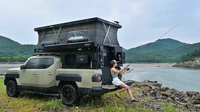 豪华改装房车，露营、钓鱼、烹饪