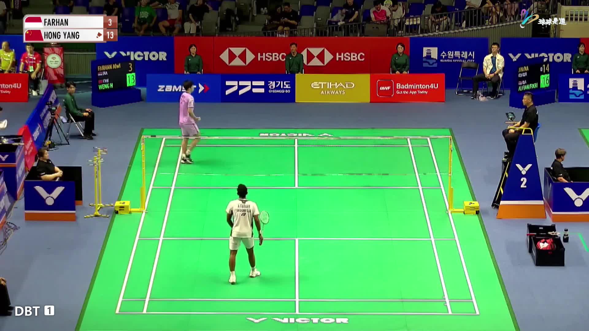 法汉vs翁泓阳韩国羽毛球公开赛-片段1