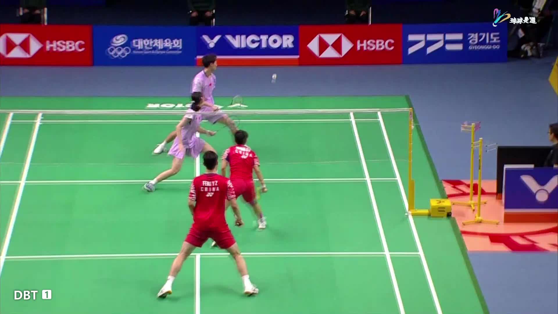 冯彦哲/黄东萍vs蒋振邦/魏雅欣韩国羽毛球公开赛