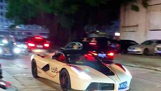 集夢(mèng)會(huì)長(zhǎng)開(kāi)著邁凱倫P1和價(jià)值3000個(gè)w法拉利拉法打卡深圳十畝地