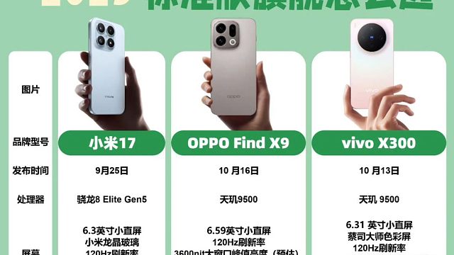 25年标准版旗舰手机怎么选，你会选择哪一款？