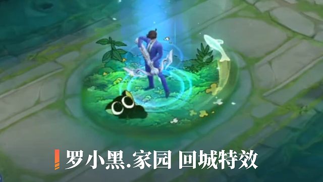 【罗小黑系列特效展示】我的妈呀，罗小黑这个回城也太可爱了吧，这450星币花的值呀，沉浸式购买，全部拿