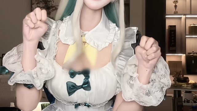 好诶！是猫耳女仆