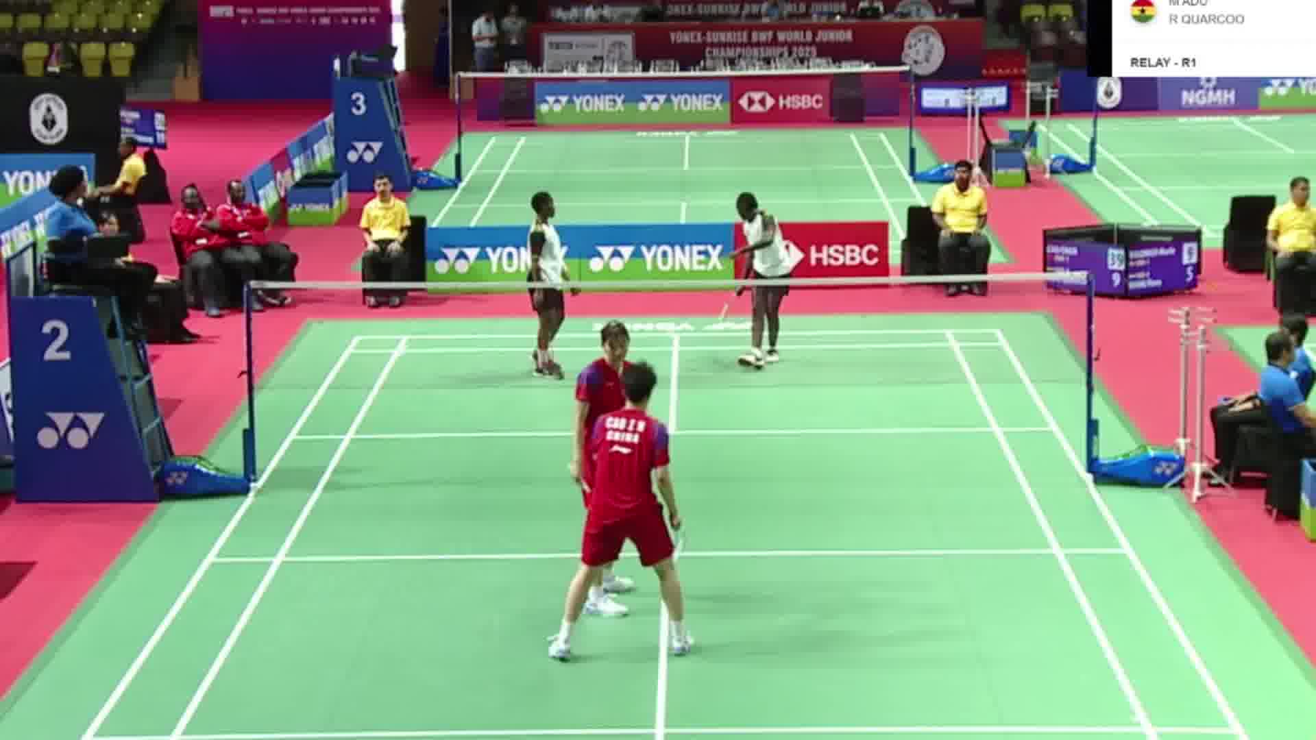 陈曹组合第二局稳定发挥，再次以9-4击败对手