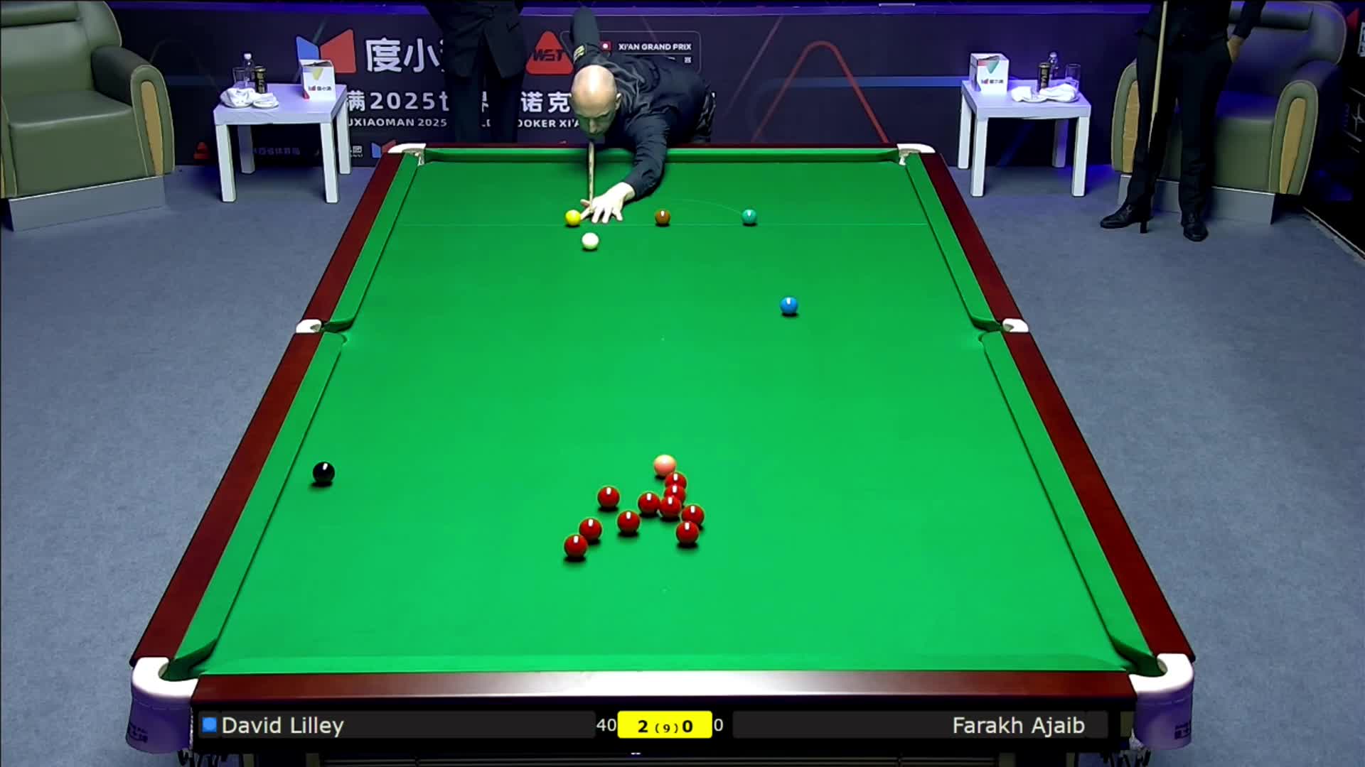 菲拉克·阿贾博	VS大卫·利利  2025斯诺克西安大奖赛	清流