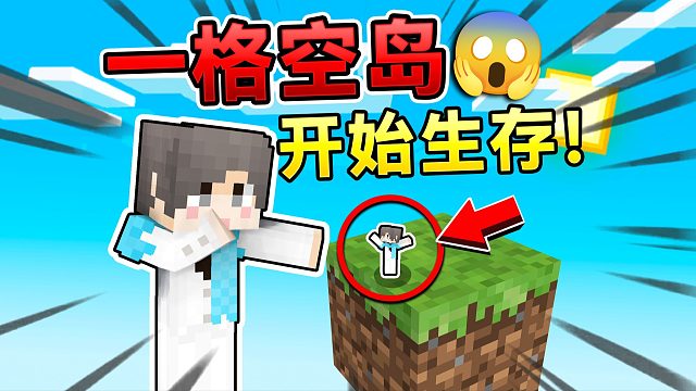 MC巨型单方块空岛生存！如何活下去？！