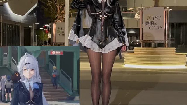 虾线丝袜高跟鞋走路纯享版。