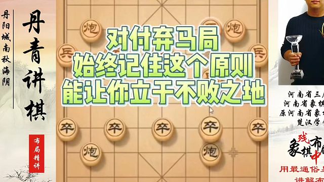 对付弃马局始终记住这这个原则，能让你立于不败之地！如何快速提升象棋水平系统学棋？真心教棋，少走弯路，