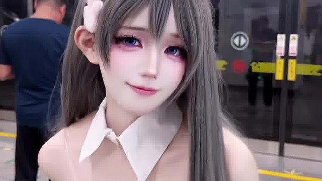 今天坐地铁碰见了一个兔女郎..？！