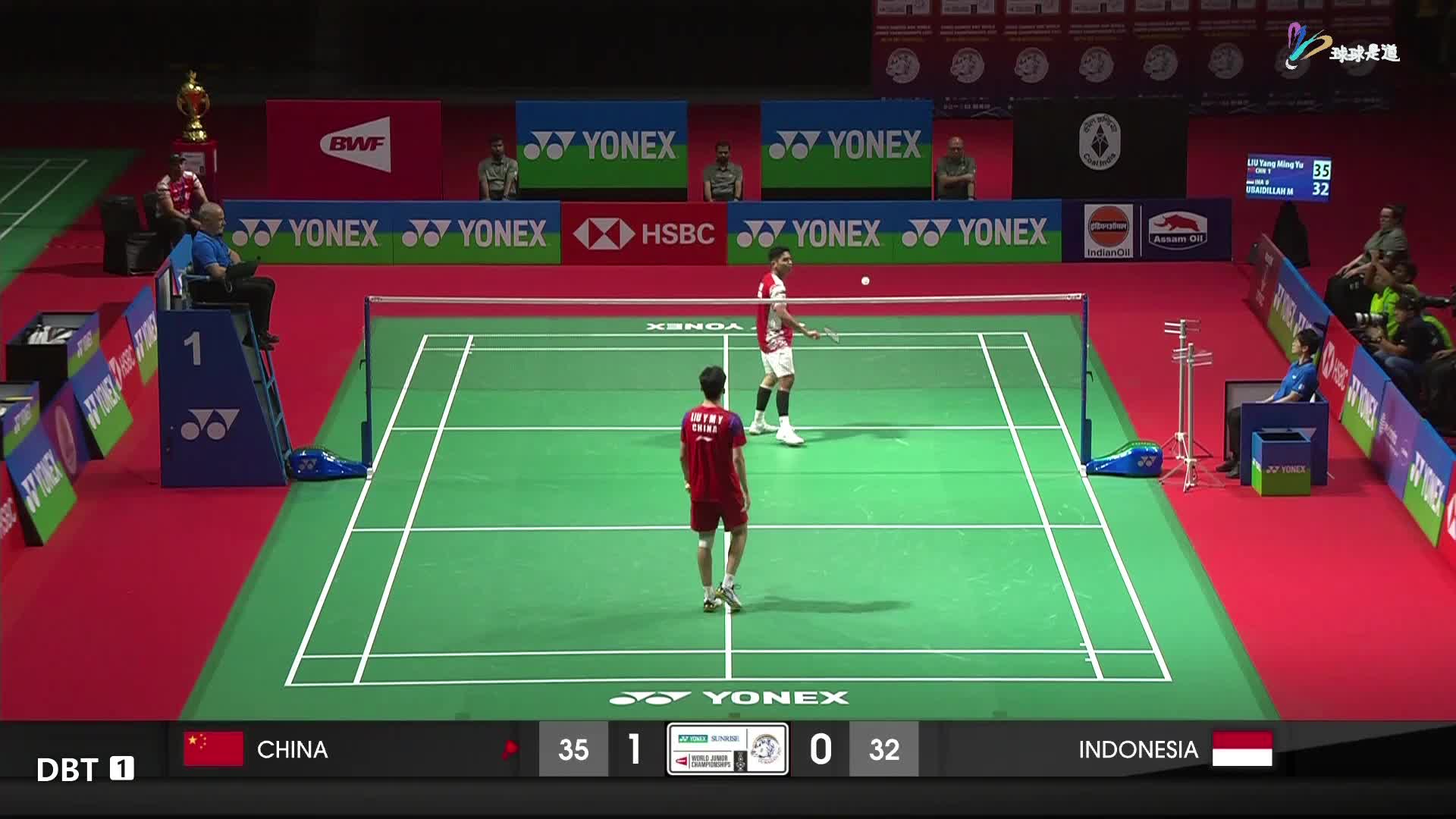 中国VS印尼世界青年混合团体锦标赛决赛-决胜时分