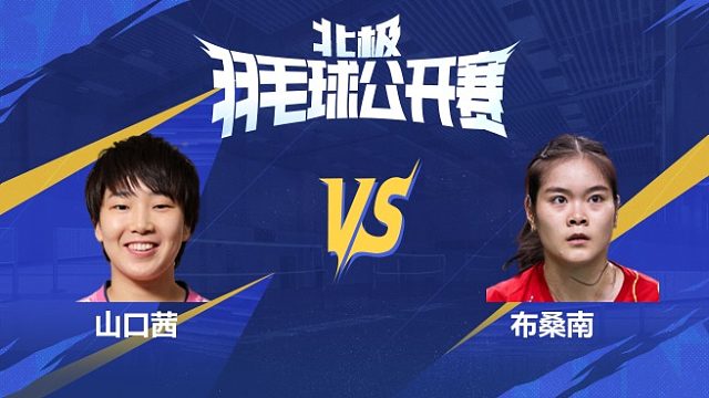 山口茜vs布桑南 决赛 2025北极羽毛球公开赛 清流