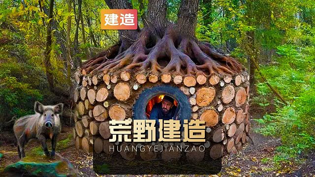 卡普为了躲避野兽侵袭，利用树桩和黏土建造最安全的庇护所