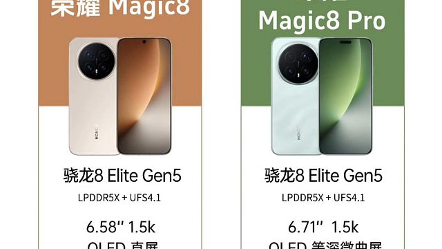 荣耀Magic8系列新品对比，你会选择哪一款？