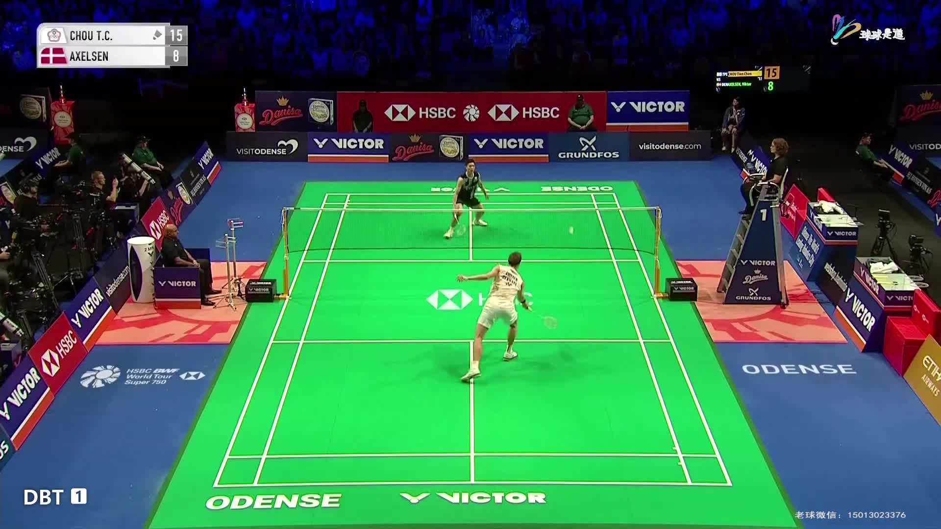 周天成vs安赛龙丹麦羽毛球公开赛