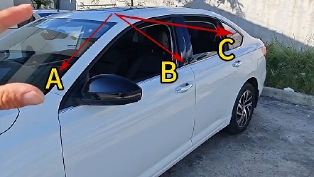 汽车abc柱，新手学会后轻松判断车距。