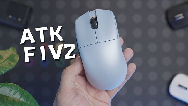 中小手抓握鼠 ATK 烈空F1 V2 - 新涂层，内核全升级