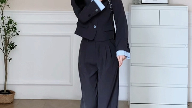 小个子姐妹们西装套装才是秋天的正确打开方式