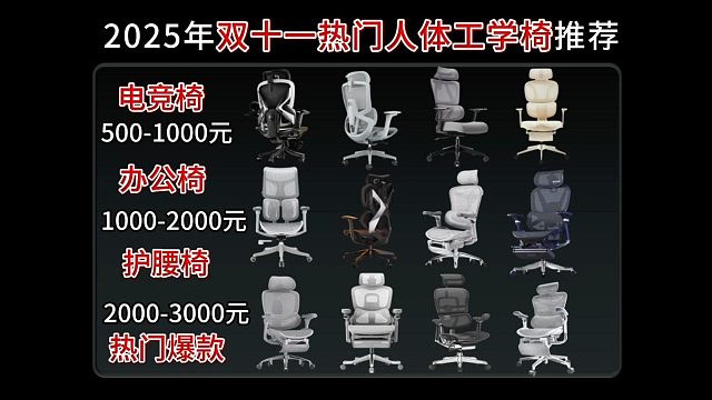 2025年双十一人体工学电脑椅哪个牌子比较好？各价位性价比高的人体工学椅推荐，舒适耐用不容错过（西昊