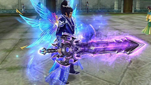 极光世界，一人一剑便是千军万马，永不后退！