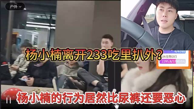 杨小楠的行为居然比尿裤还要恶心？杨小楠被吐槽离开233吃里扒外