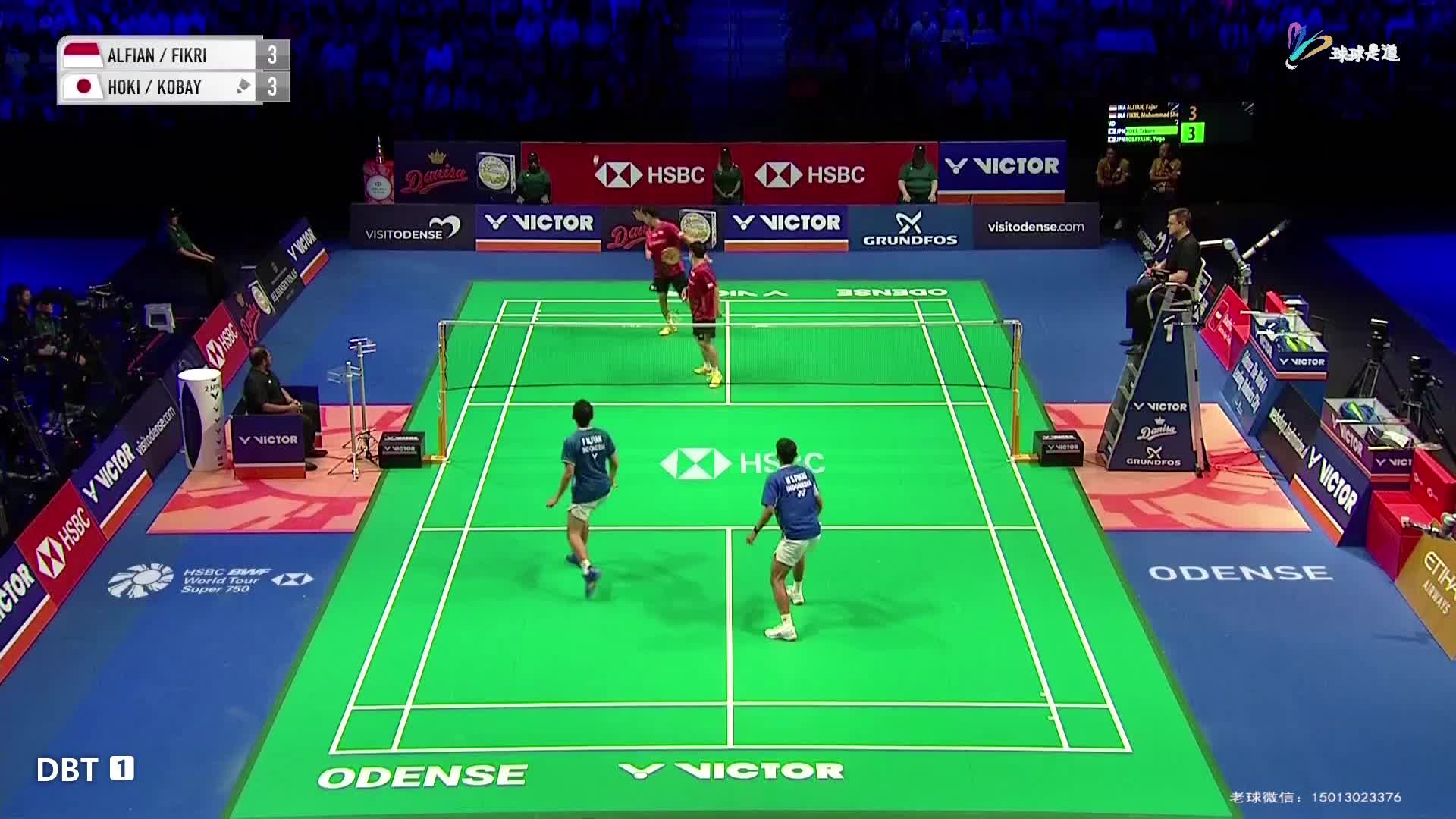 阿尔菲安菲克里 VS保木卓朗小林优吾丹麦羽毛球公开赛-片段