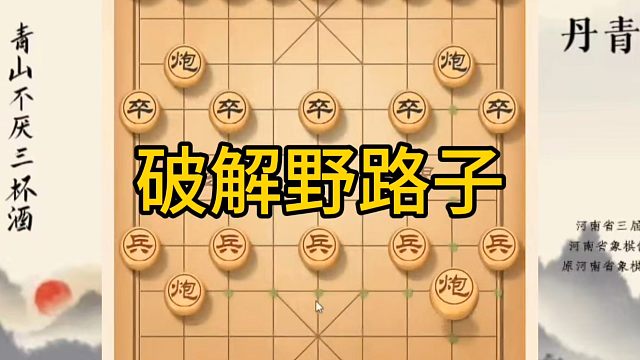 河南省冠军黄丹青讲棋，象棋怎么学，象棋教学，破解野路子，系统学习象棋