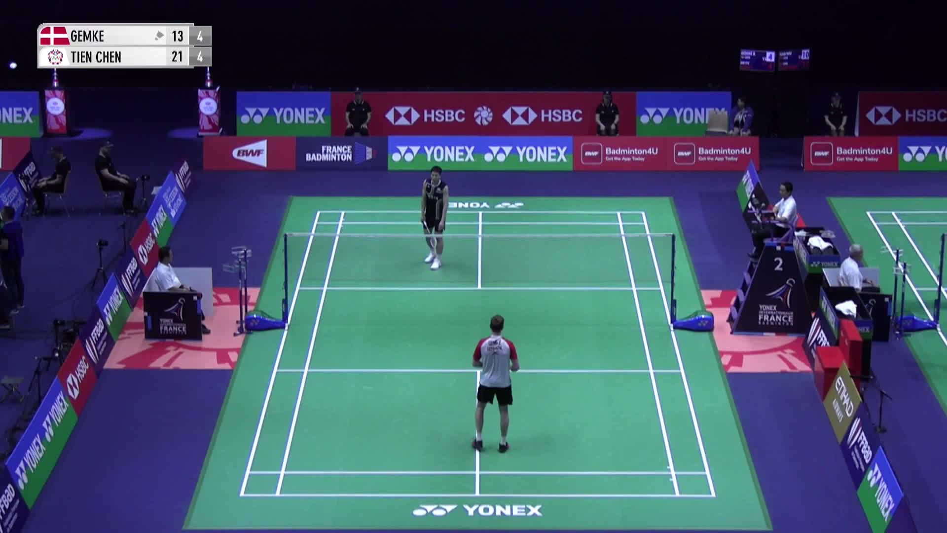 男单 格姆克vs周天成 1/16赛 2025法国羽毛球公开赛 清流