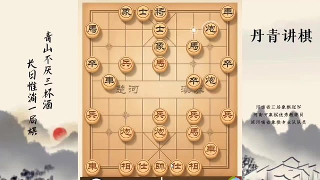 河南省冠军黄丹青讲棋，象棋怎么学，象棋教学，破解河头堡垒，系统学习象棋