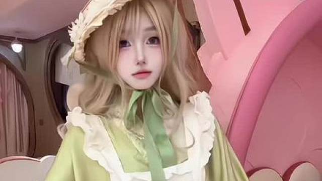 妲己在妲己餐厅跳萌萌手势舞