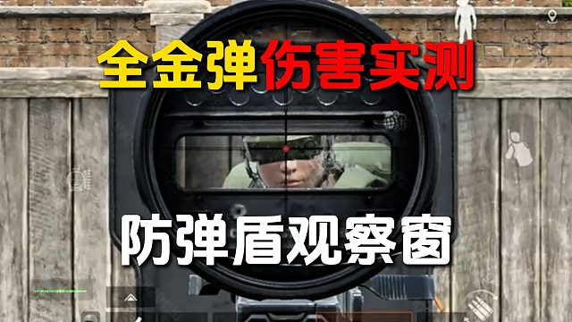 【干货】一发瞬秒？防弹盾观察窗-全金弹伤害实测！