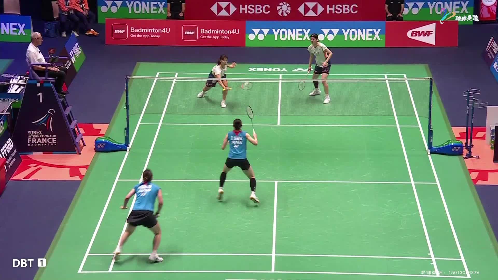 白荷娜/李昭希vs五十岚有纱/志田千阳法国羽毛球公开赛