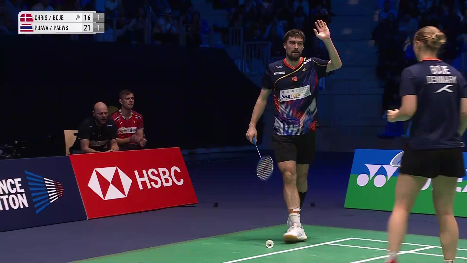 混双	马蒂亚斯/博尔vs德差波/苏皮萨拉 半决赛 2025法国羽毛球公开赛 清流