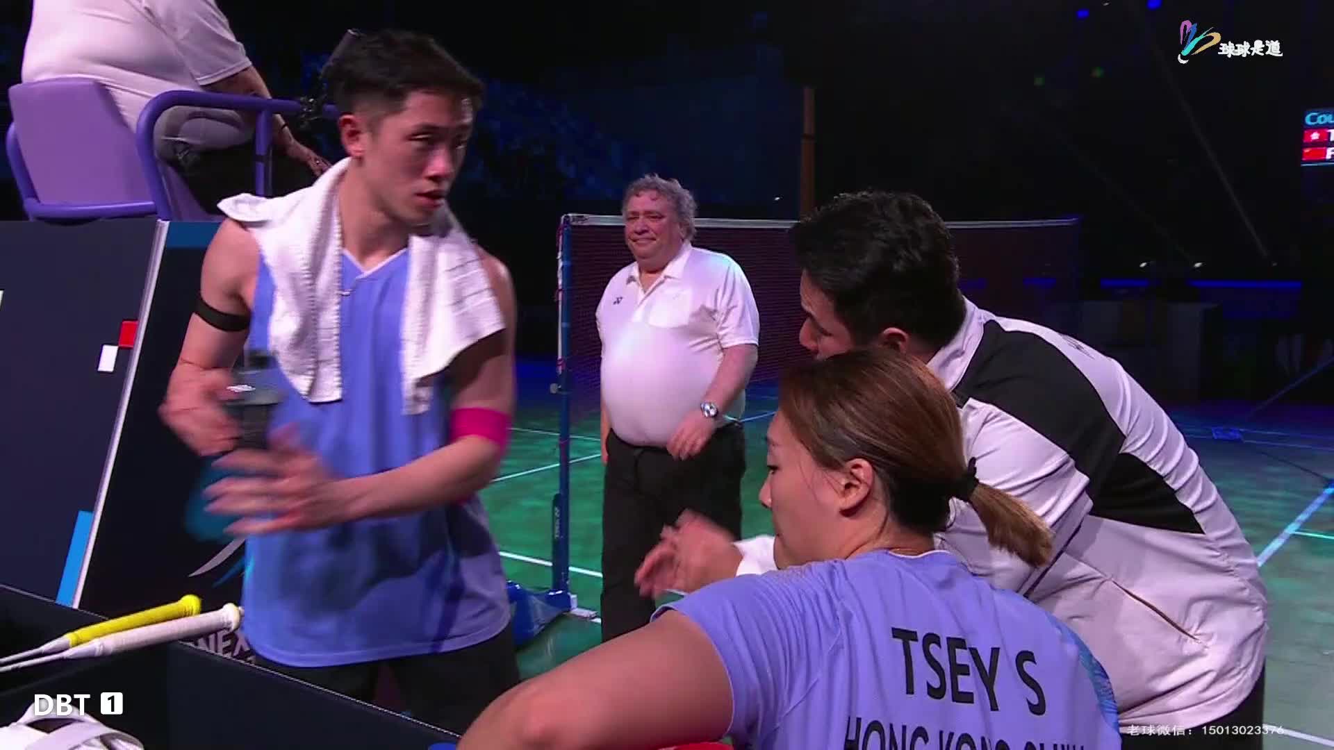 邓俊文/谢影雪vs冯彦哲/黄东萍法国羽毛球公开赛-片段2