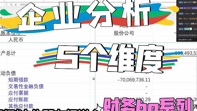 企业分析可以从哪些角度进行分析，5个维度，关注哪些方面——财务BP系列4