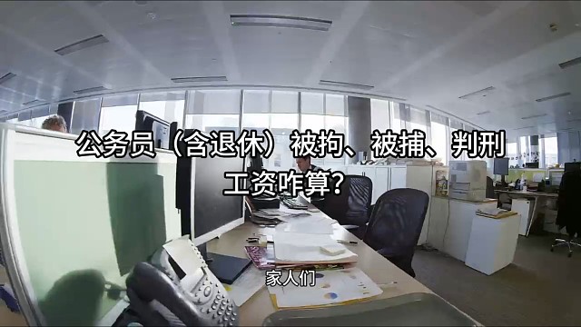 公务员（含退休）被拘、被捕、判刑，工资咋算？