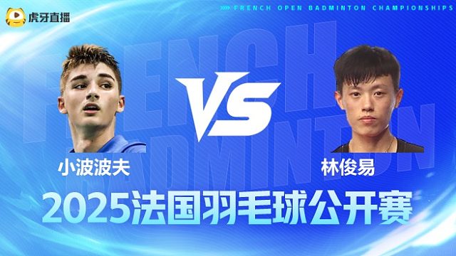 男单 小波波夫vs林俊易 1/16赛 2025法国羽毛球公开赛 清流