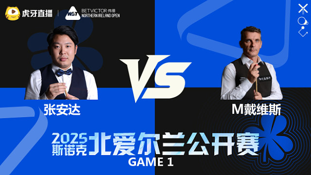 张安达	VS	马克·戴维斯	2025斯诺克北爱尔兰公开赛	大侠解说