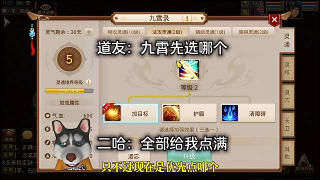 问道手游：九霄先选哪个