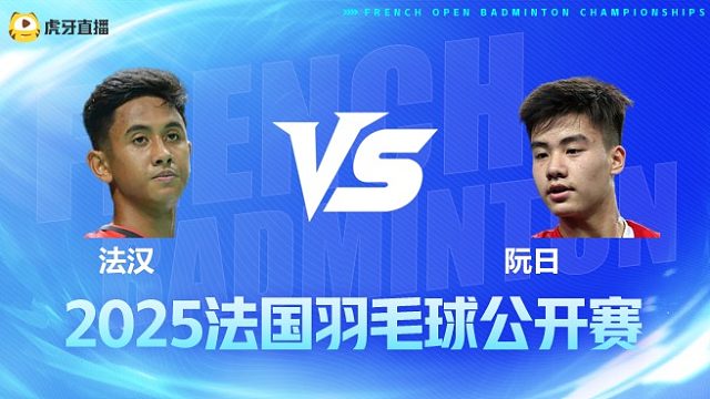 男单 法汉vs阮日 1/8赛 2025法国羽毛球公开赛 清流