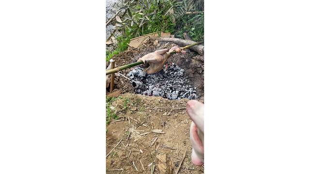 古法制作烤老母鸡（2）