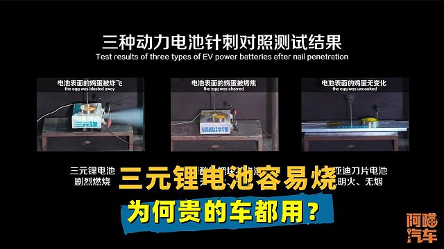 三元锂电池容易烧，为何贵的车都用？磷酸铁锂电池难道不好吗